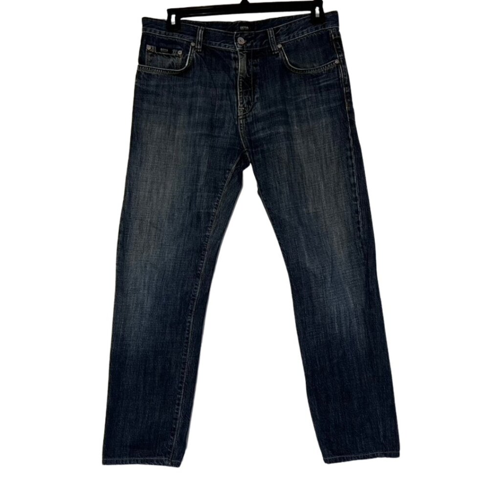 Hugo Boss Mens Jeans Medium Wash Fade Size 34 x 32